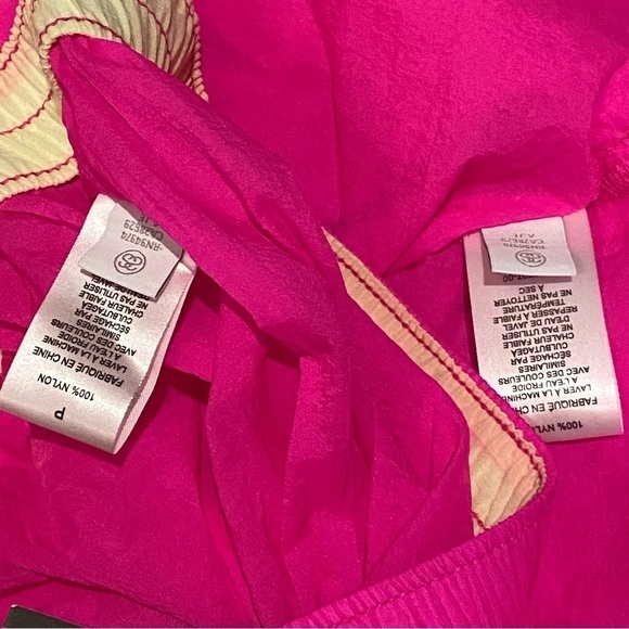 SOLD!! NWT~STUSSY Hot Pink Barbie Aydin Nylon Crinkle Hoodie and Pants Set Small - Picture 11 of 12